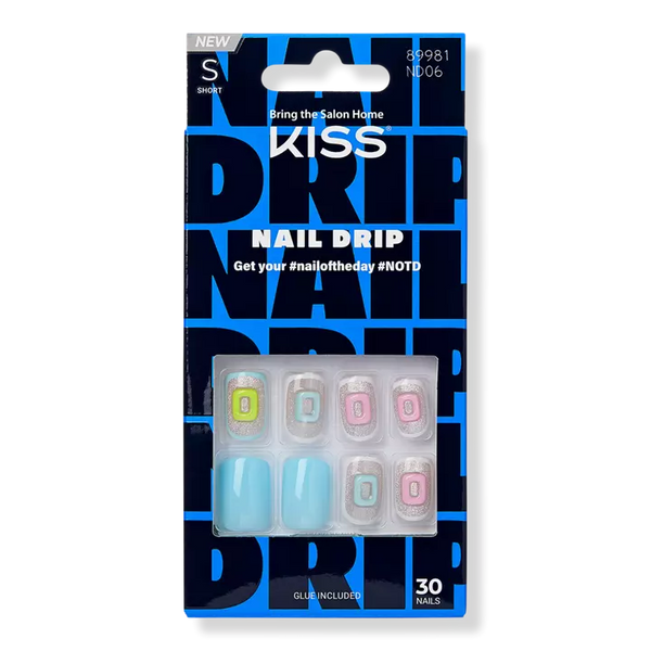 Uñas Postizas Kiss Drip Out