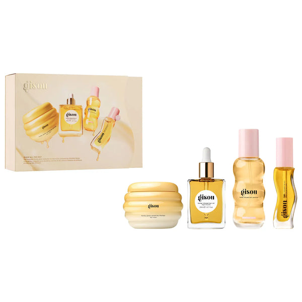 Gisou - Glow All The Way Hair and Lip Gift Set (Preventa)