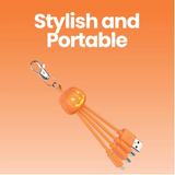 Keychain Charging Cable - Pupmkin (Preventa)