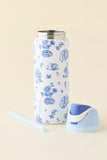 Owala UO Exclusive Delft Cat Print FreeSip 32 oz Water Bottle