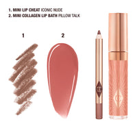 Mini Glossy Pink Lip Gloss + Lip Liner Set (Preventa)