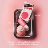 Summer Fridays - The Dewy Pink Set with mini Lip Butter Balm in Pink Sugar (Preventa)